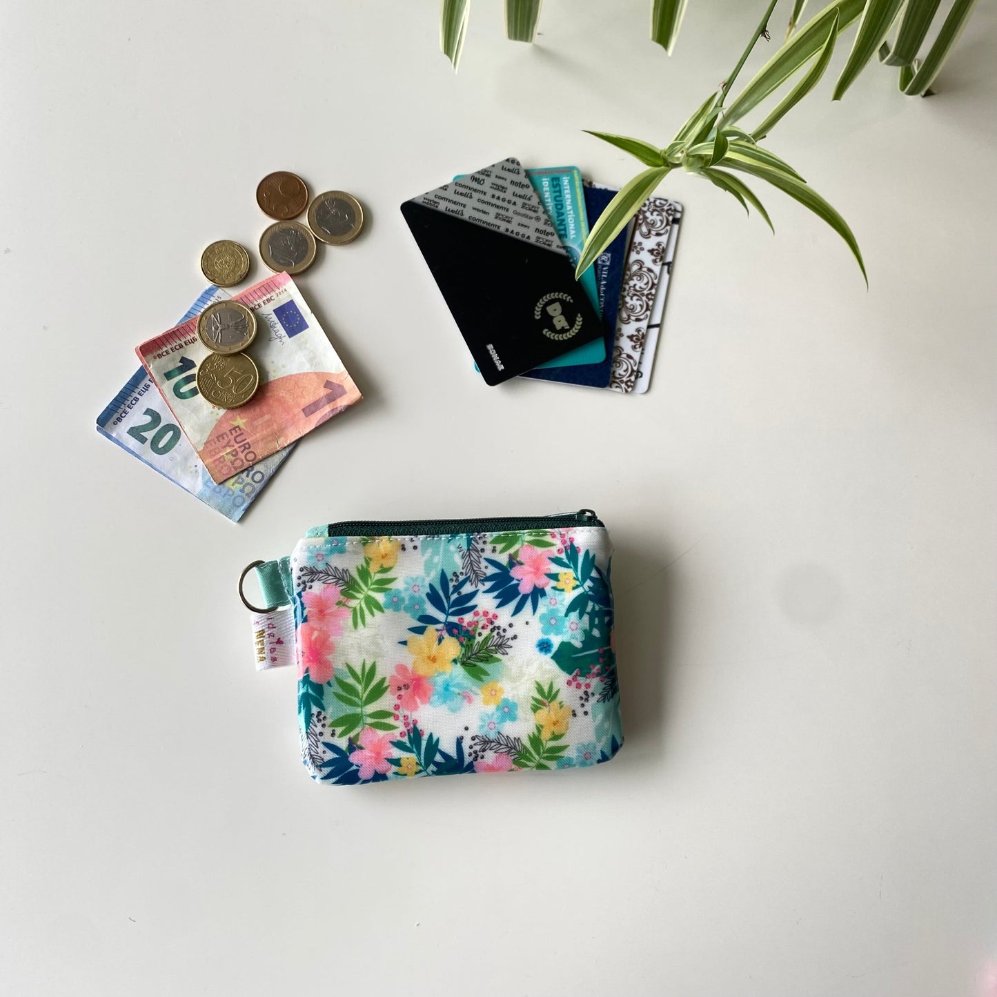 porta moedas e cartões tropical