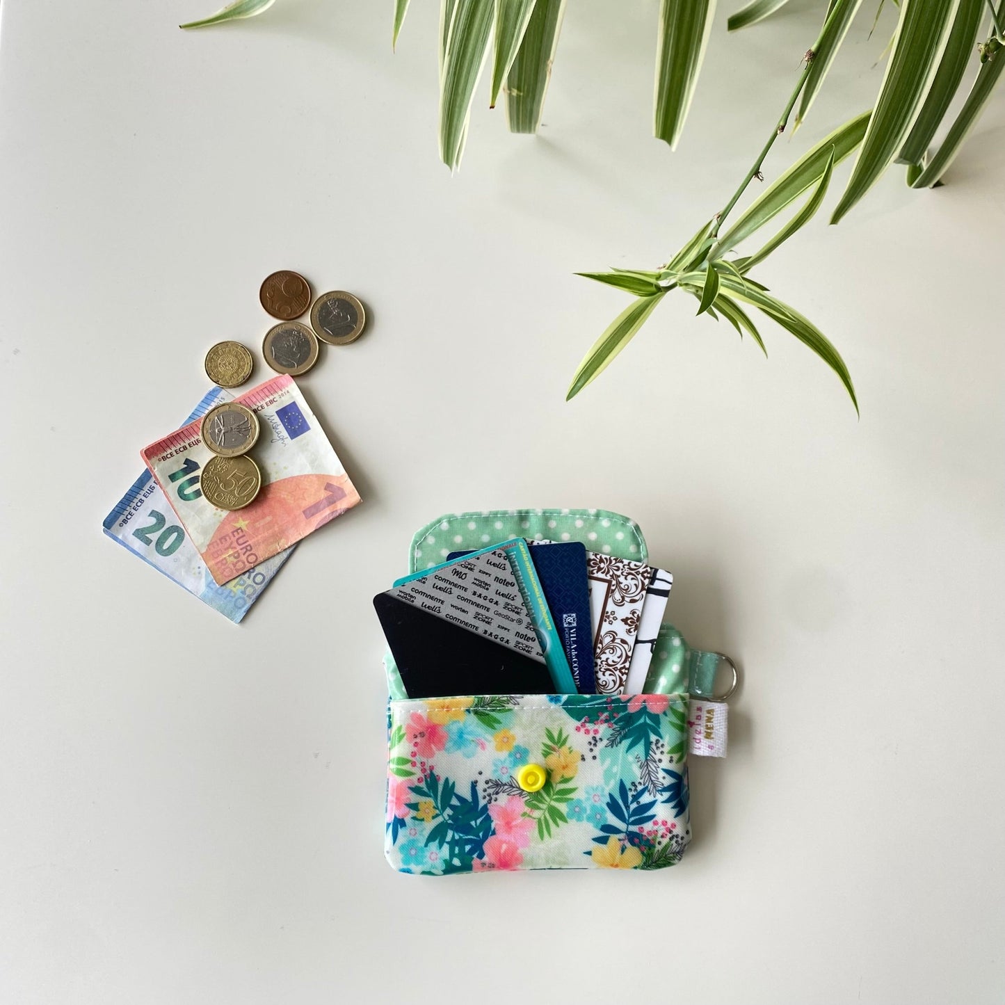 porta moedas e cartões tropical