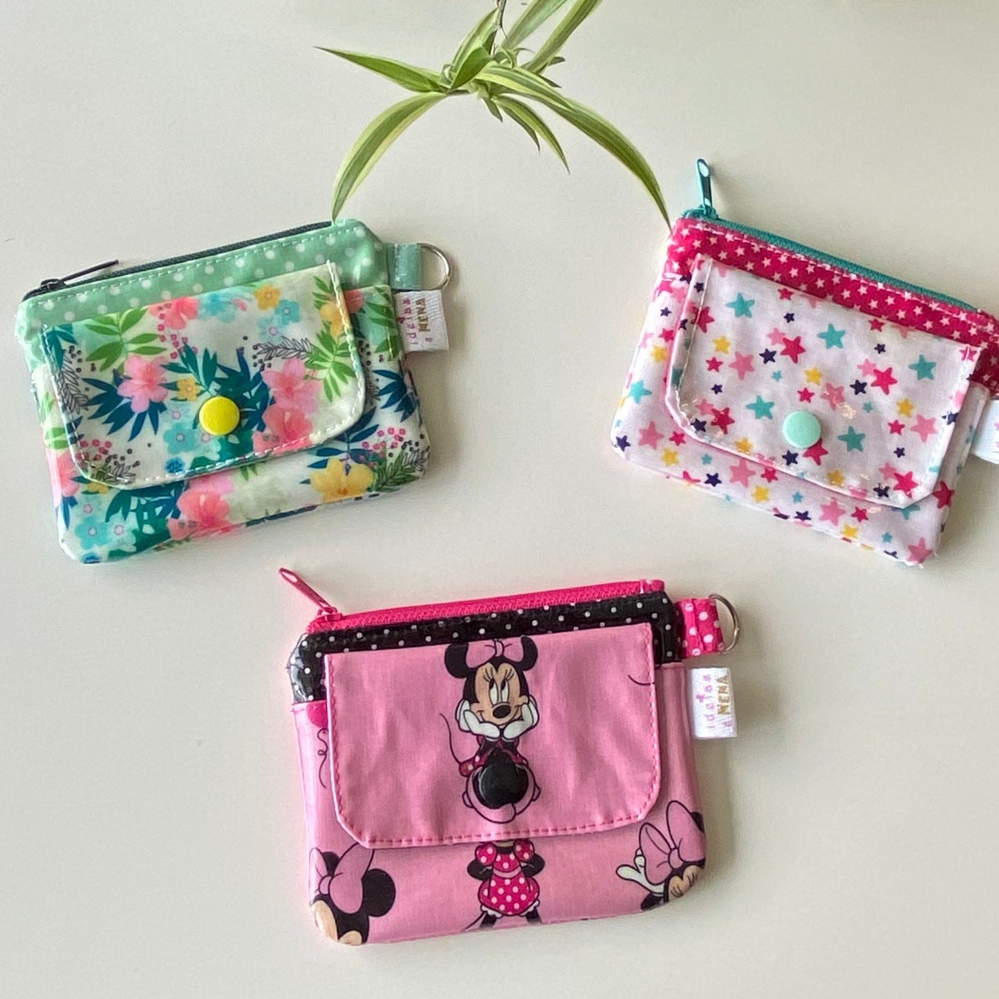 porta moedas e cartões tropical